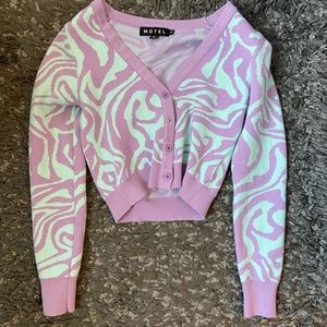 MOTEL ROCKS BUTTON UP SWEATER